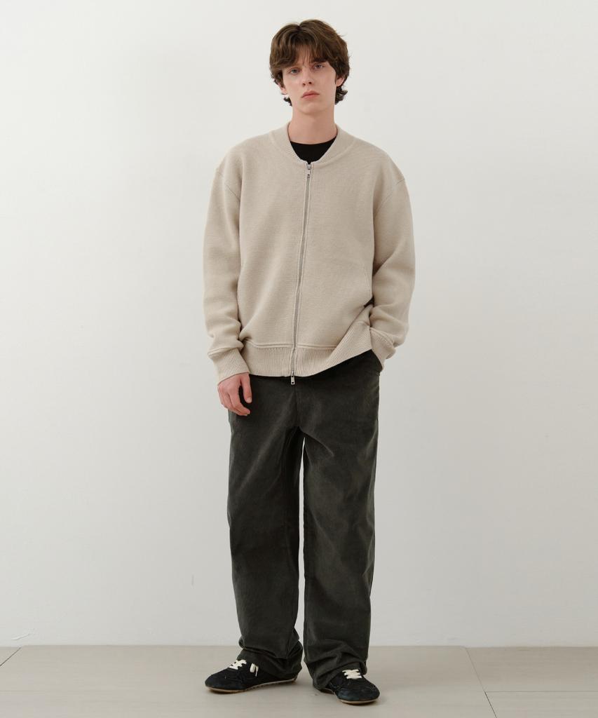 Wednesday Oasis Plain Corduroy Wide Pants_Khaki(W25-Pt39)