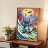 5D Diy Diamond Painting Stitch on The Surf Full Drill Rhinestones Mosaic Embroidery Handmade Products Home Decor Gift