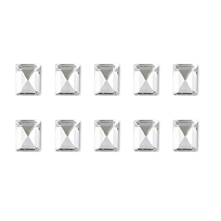 10x Irregular Shape Nail Charms Nail Rhinestones Clear Nail Crystal Gems Charms