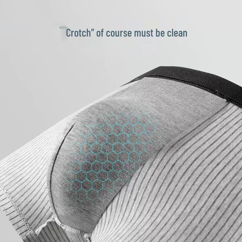 Yalu Men's Antibacterial Ice Silk Seamless Boxer Briefs 4-Pack