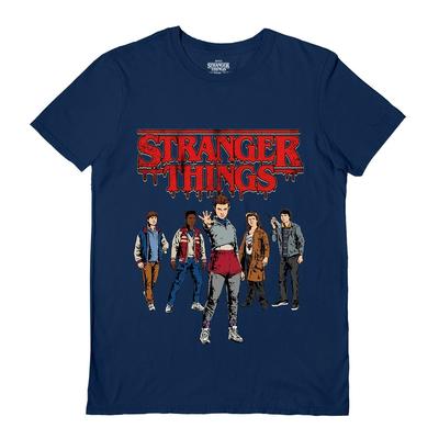 Stranger Things 5 T-Shirt (Cartoon-Besetzung), Offiziell lizenziert, Unisex,