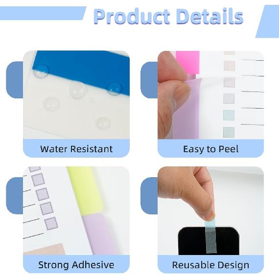 Tab Sticky Notes,Sticky Index Tabs,1200 PCS,24 Sets,Colorful Divider Binder Thin Annotation Organize Sticky Notes,Post It Signature Tabs