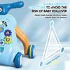 Baby Walker Trolley Toys With Musical Lights Sounds Child Walker Car Educational Learning Pushing Wheel For Infant 0-12 Months