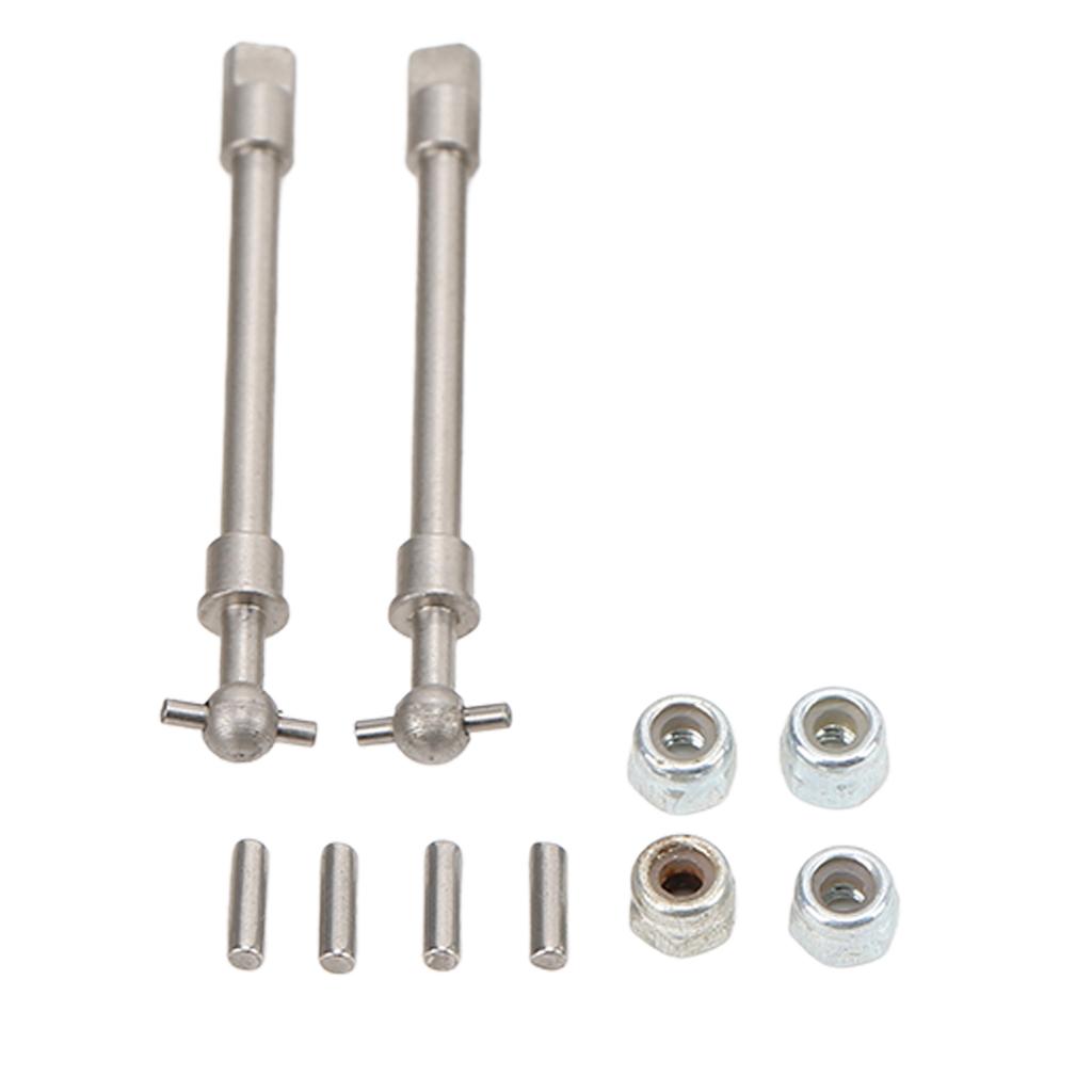 Stainless Steel Front Rear Drive Shaft Transmission Shaft Kit for Axial SCX24 1/24 RC Car