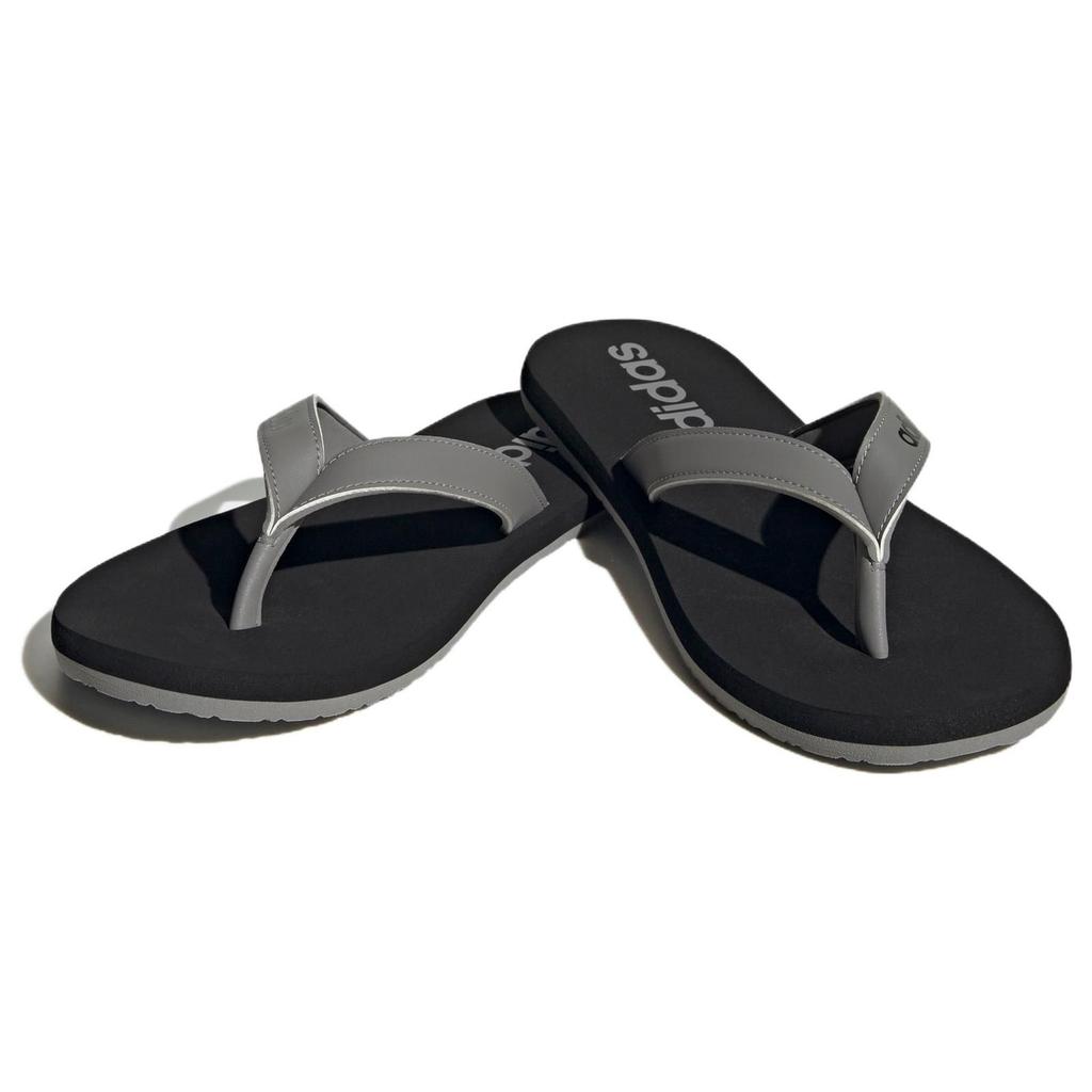 Adidas Eezay Non-Slip Durable EVA Massage Flip Flops Men Footwear Black Gray HP2927