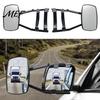 Universal Fit Towing Mirror Extender, Clip-on Side View Safety Mirror, Adjustable Extra for Truck Large Field of SUV And Trailer Replacement RV