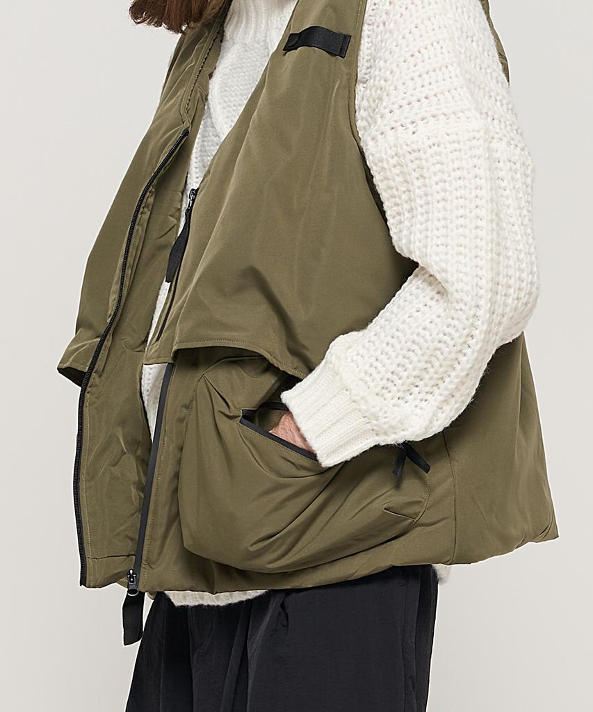 Cargobros Cb Quilted Multi-Pocket Padded Vest (Khaki)
