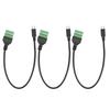 3pcs Solderless Micro USB Adapter Cable Portable USB 5 Pin Connector  for Outdoor Activities