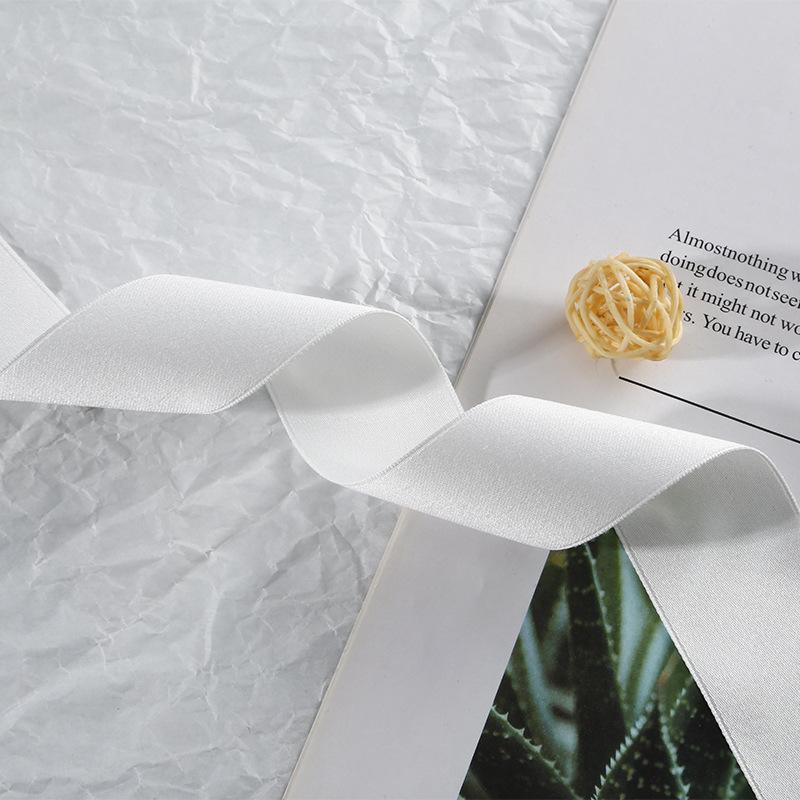 Double-Sided Matte Webbing Thickened Polyester-Cotton Jewelry Trophy Decorative Accessories Bow Colored Ribbon