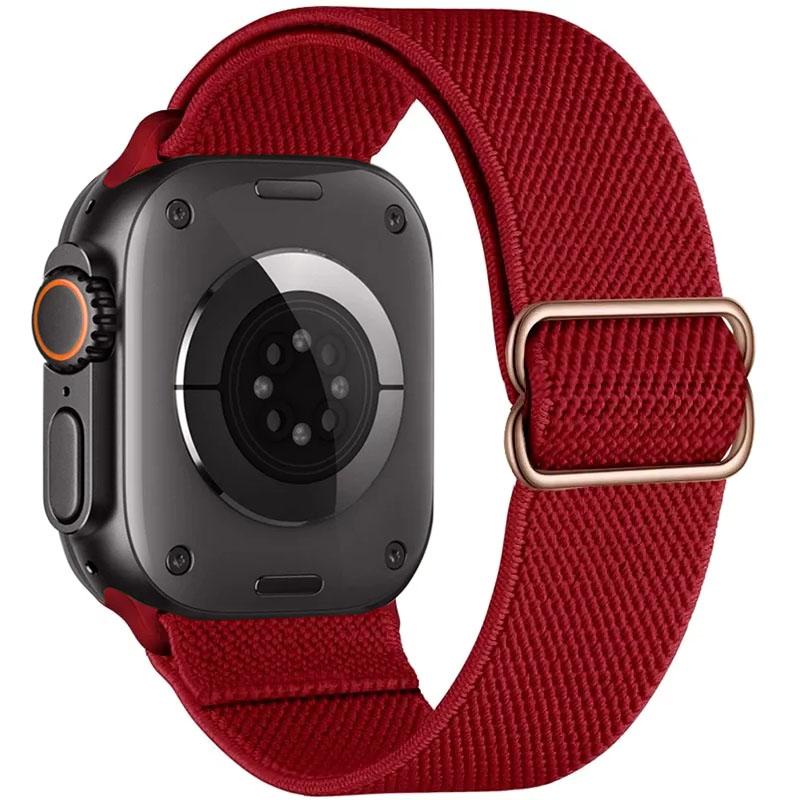 Elastic Nylon Loop Strap For Apple Watch Ultra 3/2/1 49mm 11 10 46mm 42mm Bracelet Wristband iWatch 9 8 7 6 5 4 SE 45/41/44/40mm