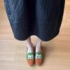 Fashion Colorblock Single Shoes Women Spring New Retro Round Toe Deep Mouth Cute Cat Embroidered Slip-on Soft Sole Flat Shoes