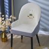 Curved Chair Cover New Special-shaped Backrest Chair Cover Integrated Leather Chair Cover Dining Chair Cover High-end Sense
