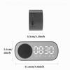 USB Plug-in Mirror Digital Alarm Clock Timer Support TF FM Radio Wireless Speaker Subwoofer Desktop Music Player