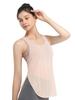Women's Racerback Yoga Tank with Built-in Bra, Sleeveless Sports Top, Backless Design