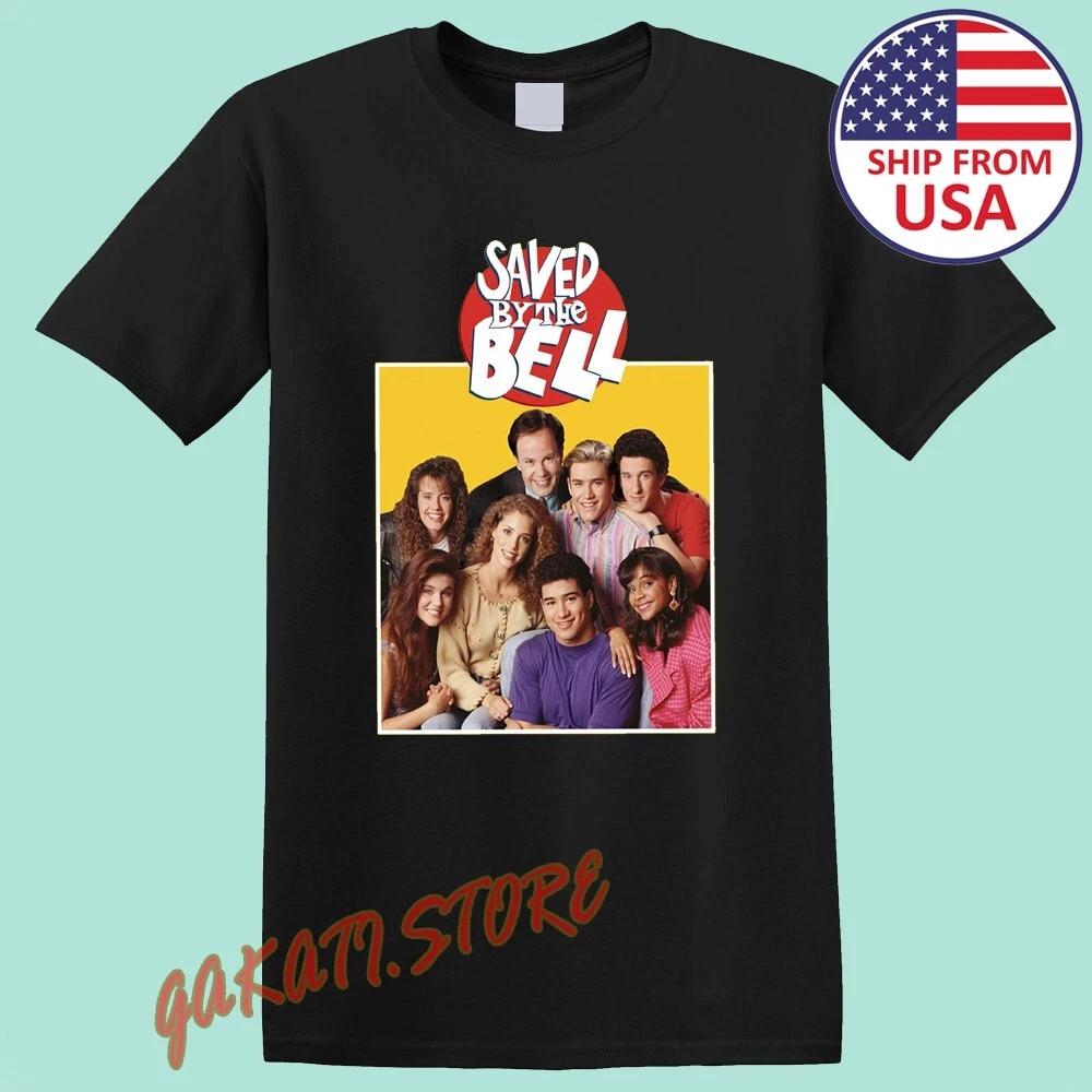 Saved By The Bell TV Show Retro Classic Men s Black Size S-5XL 3XL