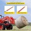 VEVOR Pair Hay Spear 39" Bale Spear 3000 lbs Capacity, Bale Spike Quick Attach Square Hay Bale Spears 1 3/4", Red Coated Bale Forks