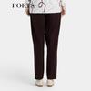 PORTS Women's Pleated Design Tapered Pants