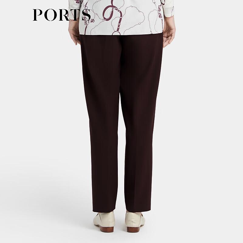 PORTS Women's Pleated Design Tapered Pants