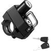 Motorcycle Helmet Lock, Aluminum Alloy Anti Theft Helmet Security Locks, Universal Tamper-Proof Helmet Locks For Motorbike Scooter Bike, Motorcycle