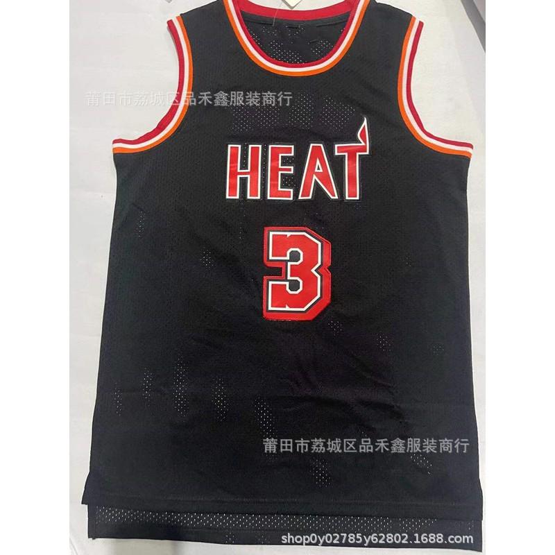 Maglia da Basket Miami Heat Uomo Donna Cotone Cucita Uniforme Squadra NBA Butler Wade Herro City Edition