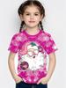 Cute Santa Claus Children's T-Shirt Christmas 3D Print Girl Short Sleeve T-Shirt Holiday Boys Clothes O-Neck Tees Tops Clothing