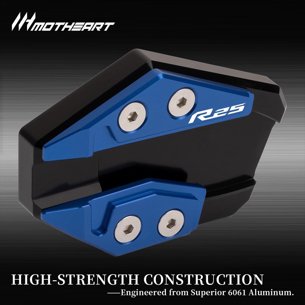 MotHeart Kickstand Extension Support Plate Compatible with YZF-R25 2019-2022 Anti-Slip