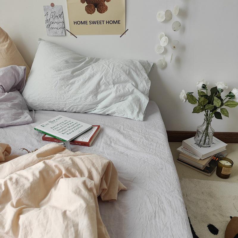 Korean Style 60s Cotton Floral Pillowcase 48x74cm - Single Piece