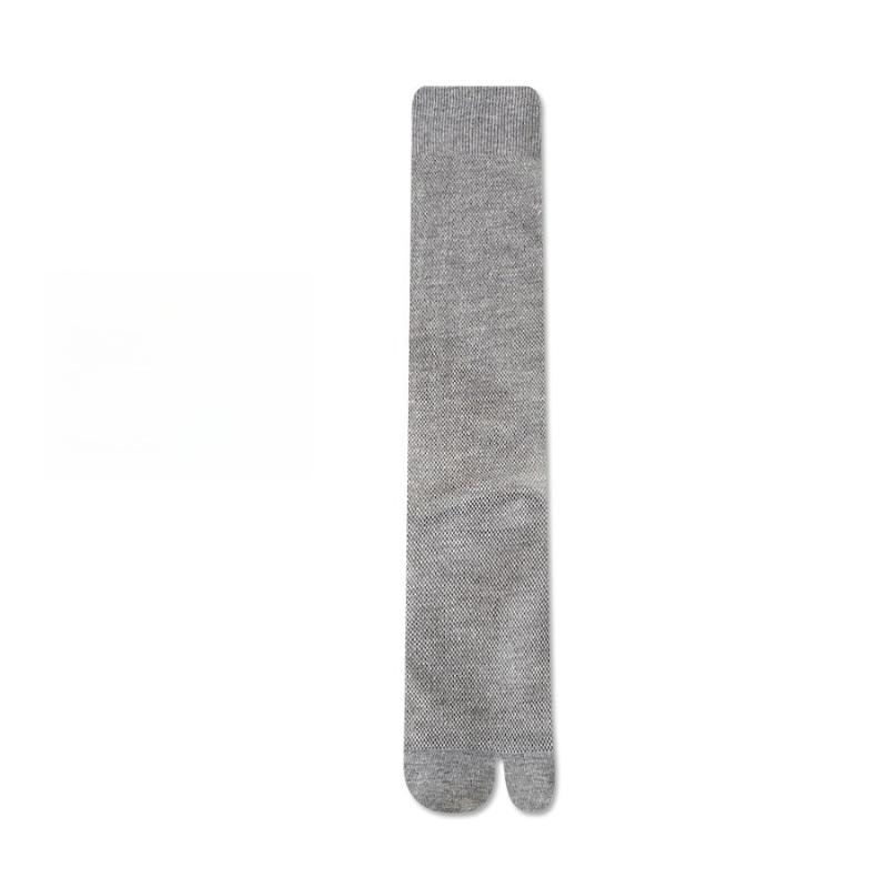 1Pair Long Tabi Socks Japanese Style Thin Stockings Women Versatile Split Toe Sock Slouchy Stretchy Cuff  2 Toe Knee High Socks
