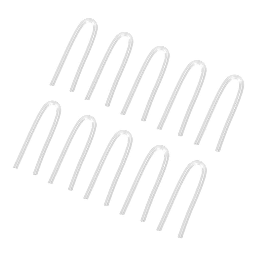 10PCS BTE Preformed Sound Tube Silicone Replacement Accessory Sound Aid Replacement Tube U Shape
