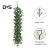 2 stk Kunstig furunålsguirlande Realistiske Håndlagde Furugrener Juleoppheng Grønn Guirlande til Juledekorasjon av Dør og Peishylle