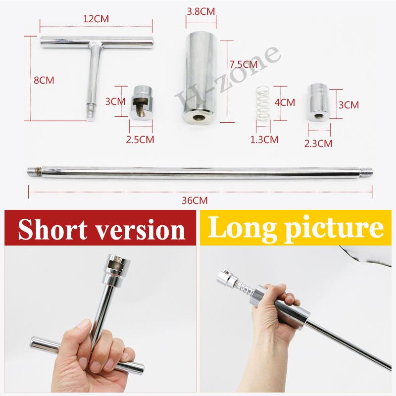 Car Puller T Dent Repair Tool Car Repair Sheet Metal Kit Slide Hammer Counter Hammer Glue + 10 Pcs Glue Puller Adjustable Length