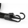 2 Pcs Universal Motorcycle Helmet Luggage Rope 24" Motorcycle Bungee Cord Bandage Retractable Elastic Strap With 2 Hooks (Black)
