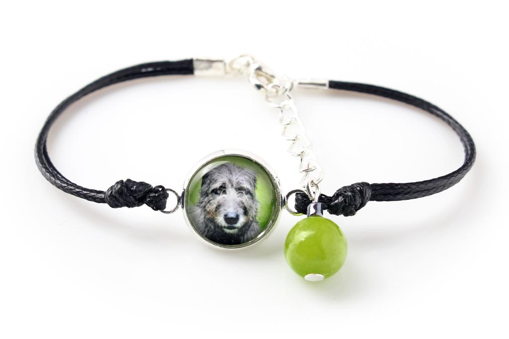 Irish Wolfhound - bracelet with your photo handmade, unique jewelry from the Art-Dog brand