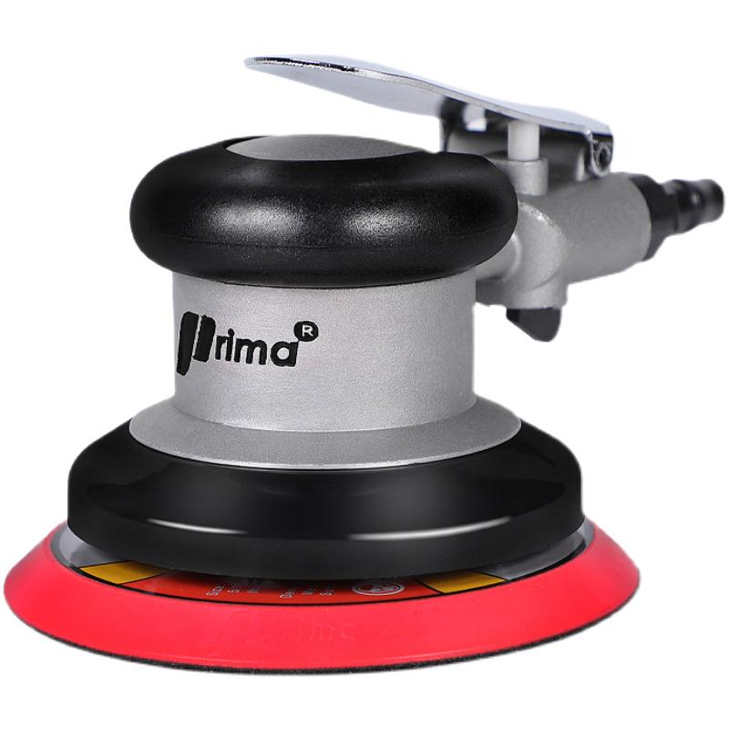 Taiwan Industrial-Grade Pneumatic Grinder with Dust Extraction and Round Sandpaper.