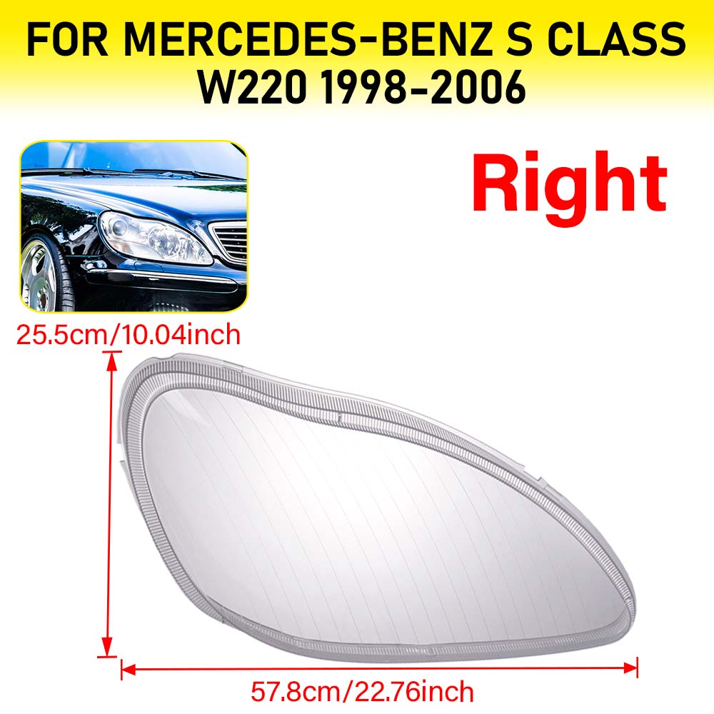 

Передняя фара плексиглас корпус фары прозрачные плафоны для Mercedes Benzs Class W220 138 2006 автомобильные фары