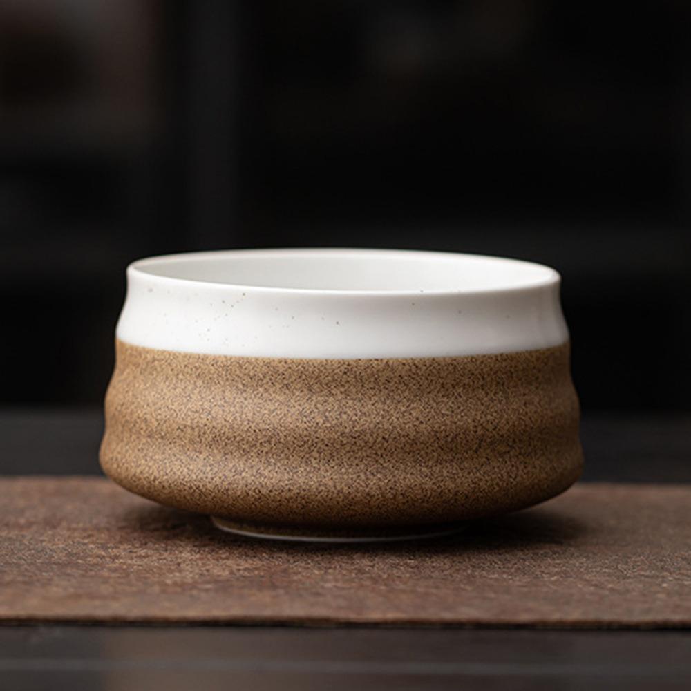 Smooth Tea Salad Soup Bowl Ceramic Green Tea Maker Cup Matcha Bowl  for Tea Set Accessories