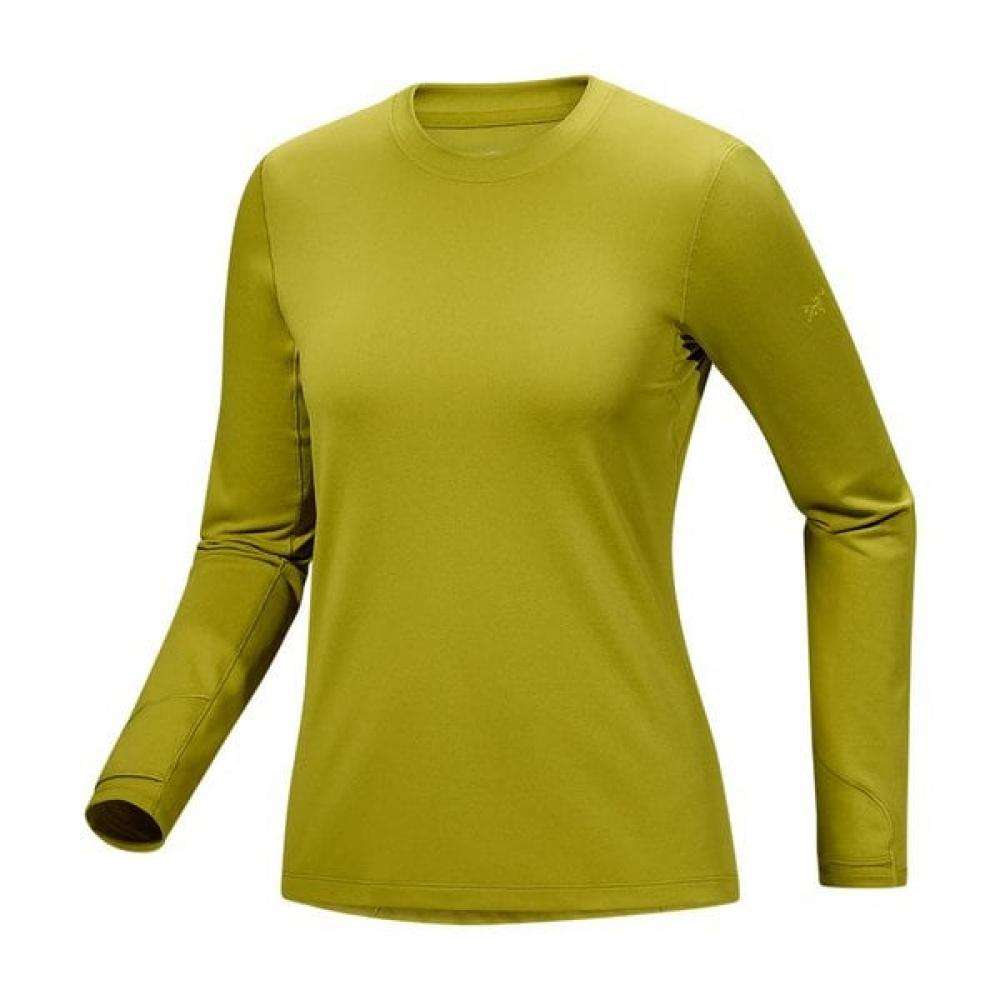 Arc Teryx Fw25 Women S Crew Neck Shirt lS Atpfw06914 BLACK HEATHER/LG(105)