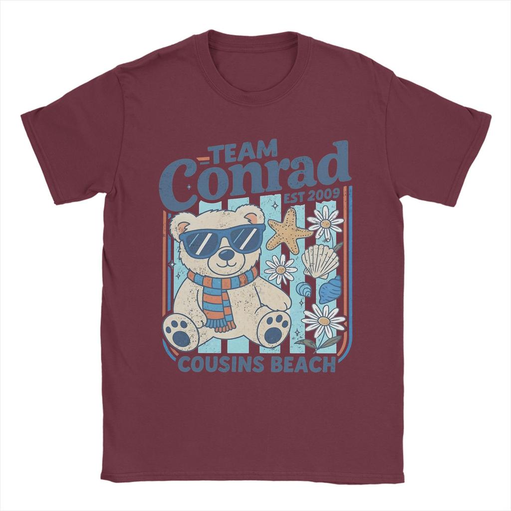Men's T-Shirt Team Conrad Cousins Beach The Summer I Turned Pretty Hipster Cotton Tees Short Sleeve T Shirts Clothing 6XL