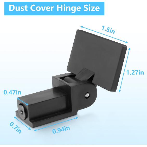 Dust Cover Hinge Compatible with Audio Technica Models AT-PL120, AT-LP120-USB, AT-LP60X, at-LP5. Also Fit for Sony Models PS-HX500, Dual CS 429,