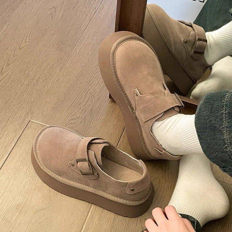 Autumn Platform Brown Birkenstocks, New Birkenstocks, Single Shoes Trend