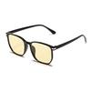 European and American simple box sunglasses for women without makeup, personalized trend for driving, sun protection and UV protection sunglasses f