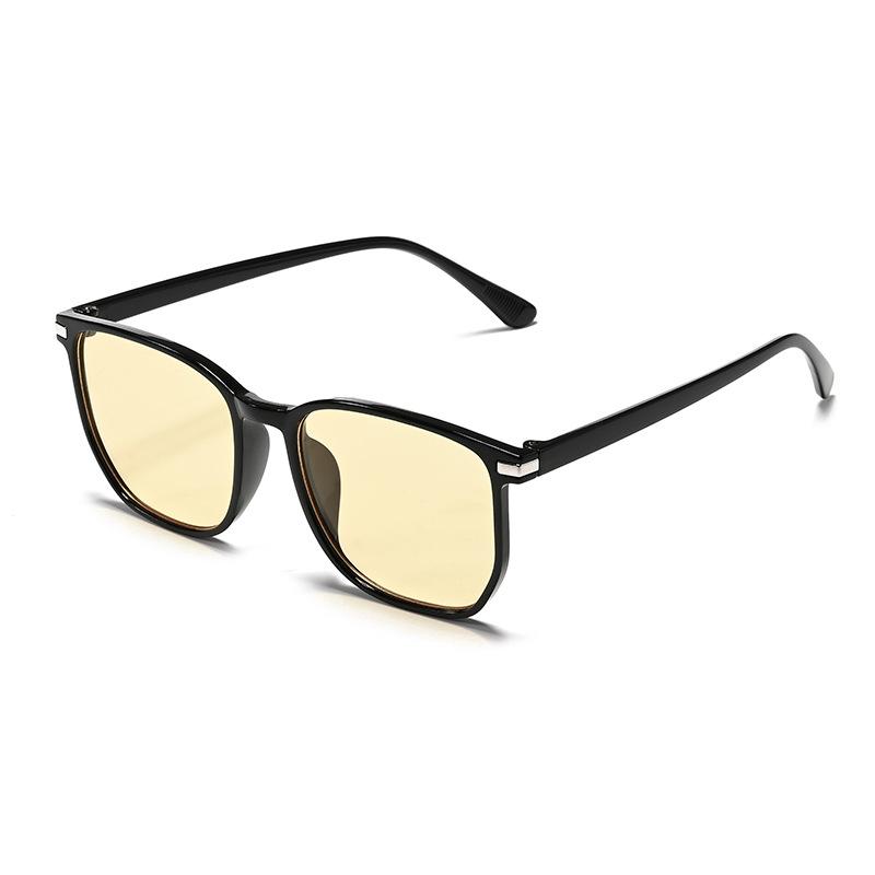 European and American simple box sunglasses for women without makeup, personalized trend for driving, sun protection and UV protection sunglasses f