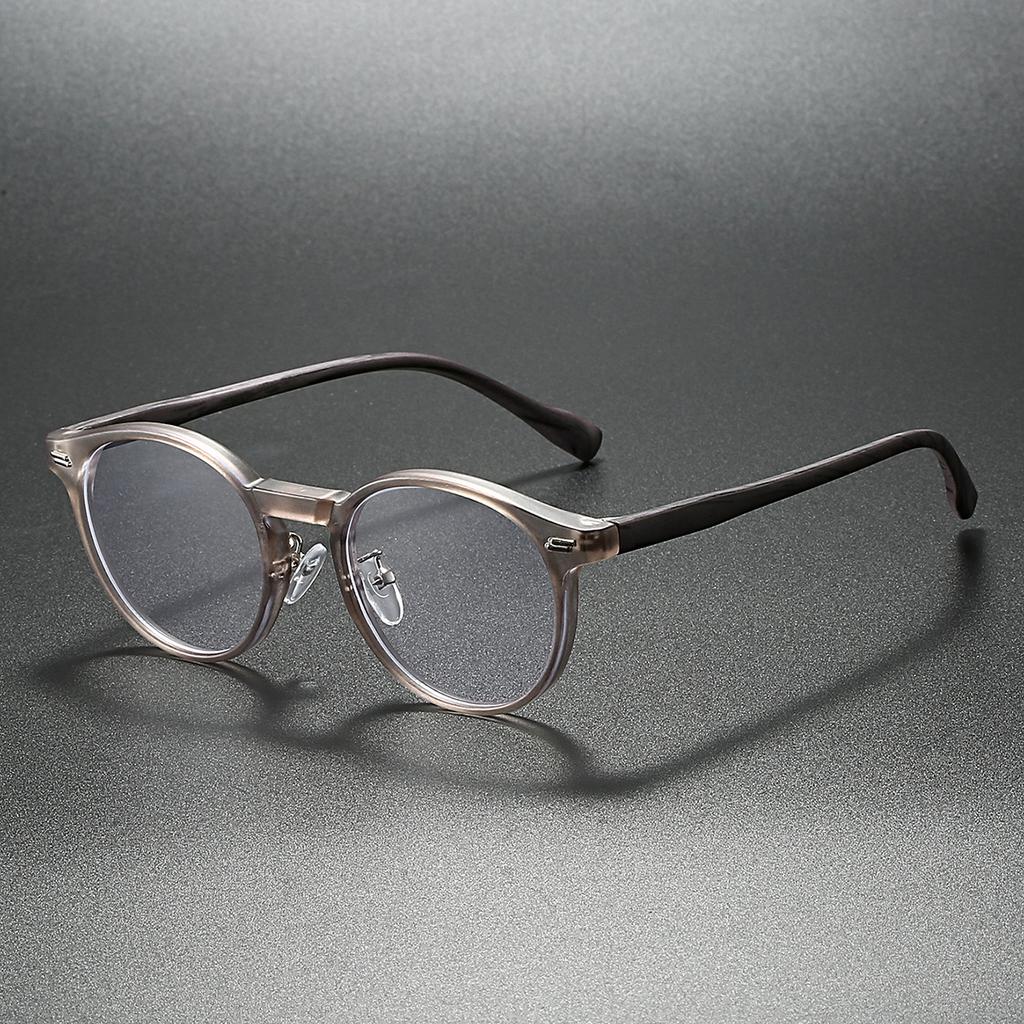KAMMPT Vintage Round Glasses Fashion Retro Blue Light Blocking Eyeglasses Trendy Stylish Design Candy Color Rim Optical Frames