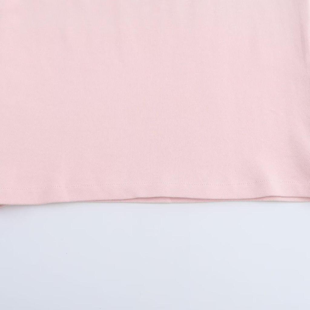 Spring 2025 Women's Solid Color Slim Fit Semi-High Neck T-Shirt