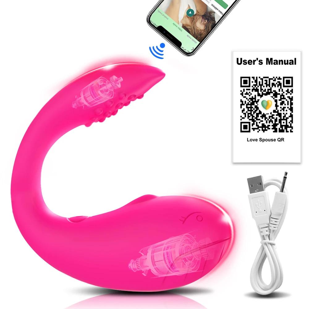 Ou Vibrator cu Control prin APP pentru Femei Stimulator Clitoridian Punct G Portabil Ou al Iubirii Chiloți Vibratori Jucărie Sexuală pentru Femei Articole pentru Adulți