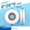 1/2 Stück 8*28*9mm U-Nut Rollen pulley Kunststoff 688 Lager pulley/Angetriebenes Rad, POM Führungsrad/Überlinie Heberad
