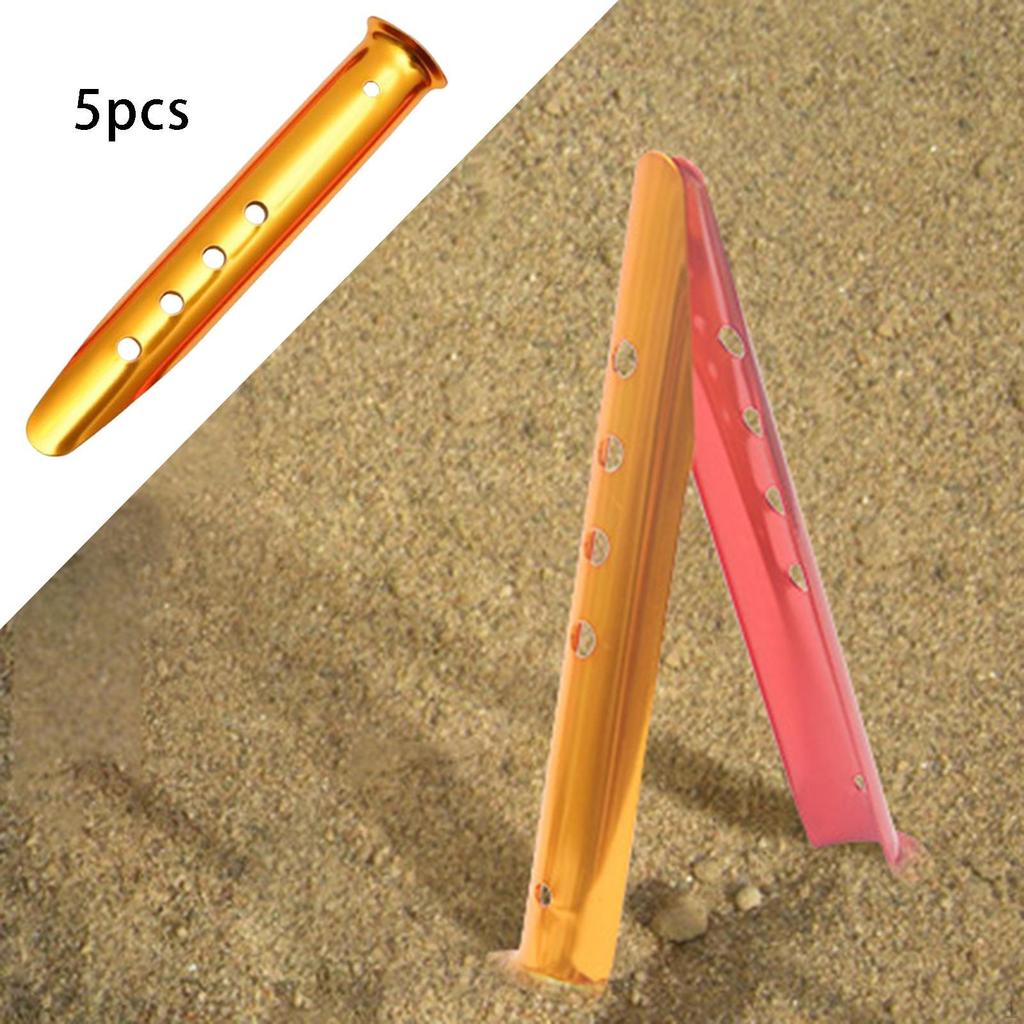 5 Stakes Pegs Ground Nails Tent Nail Snow for Canopy
