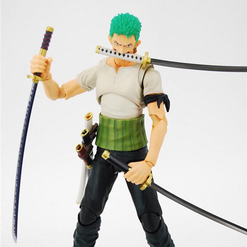 Anime One Piece Roronoa Zoro Past Blue Variable Boxed 18cm PVC Action Figure Collection Model Doll Toys Gift