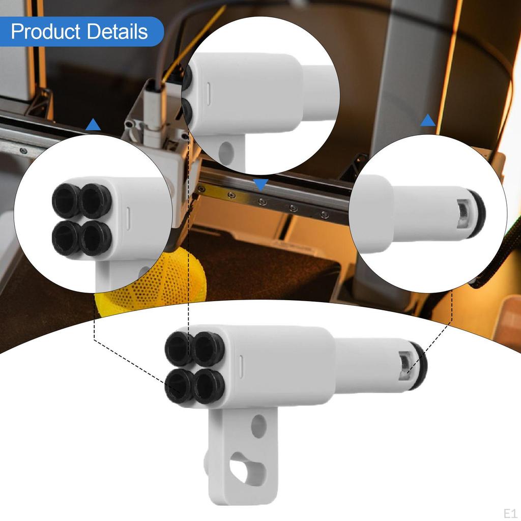 Materialschlauch-Erweiterungsanschluss 3D-Druckerteil Professionell für P1S P1 Weiß Leicht Hoch
