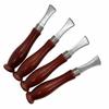 4pcs Precision Beveler Leather Edge Creaser Smooth Wooden Handle 4 Sizes Creaser Edge Creaser Tool 1.0/1.5/2.0/2.5mm